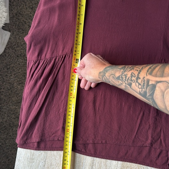 Madewell Maroon Blouse Size Small Like New - Picture 6 of 7